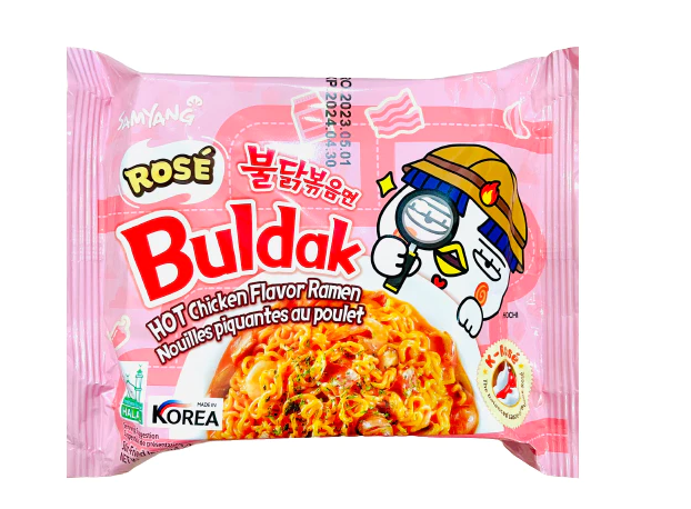 Mỳ khô gà cay hoa hồng Rose Hàn Quốc 140g