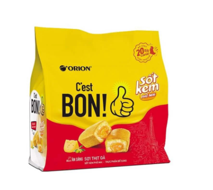 Bánh mì sợi thịt gà vị phô mai Bon Orion 8P