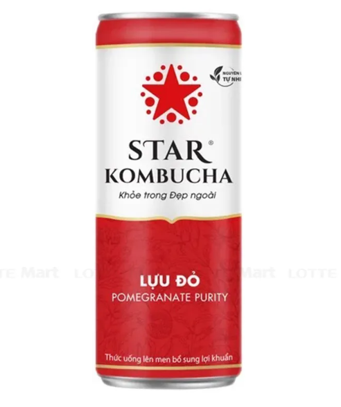 Thức uống lên men Star Kombucha vị lựu đỏ 237ml