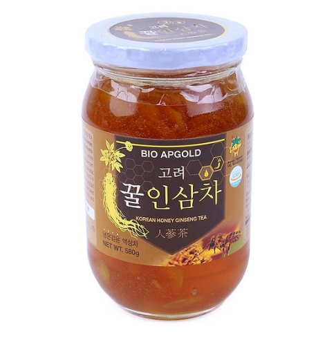 Sâm lát tươi ngâm mật ong Hàn Quốc Bio Apgold 580g