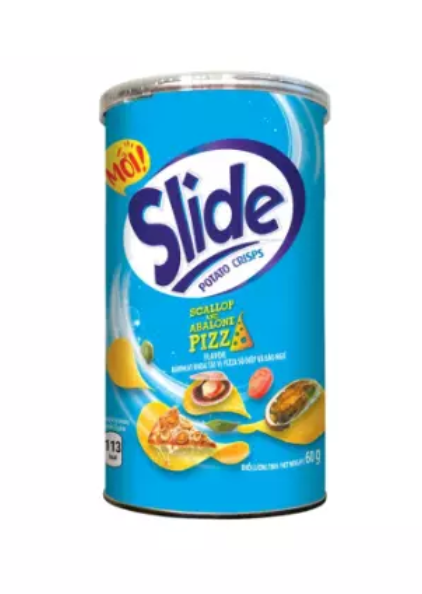 Snack khoai tây pizza sò điệp & bào ngư Slide 60g