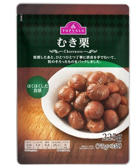 Hạt dẻ bóc vỏ Topvalu 225g