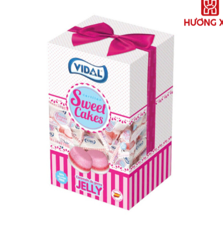Hộp kẹo dẻo Sweet Cakes Vidal Tây Ban Nha 120g