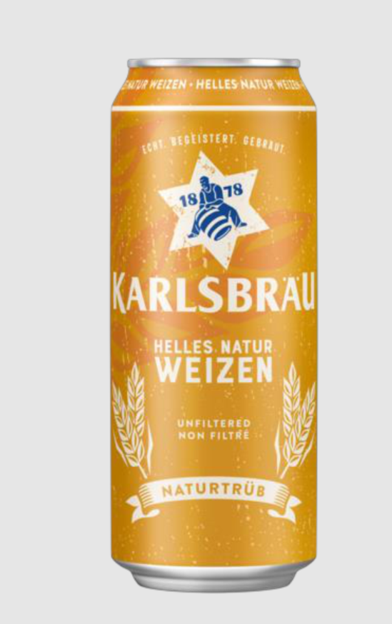 Bia Karlsbrau Weizen Đức 4.8%vol 500ml