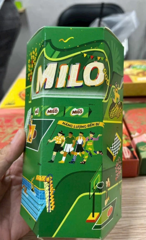 Hộp quà lục giác Milo Nestle socola 115g