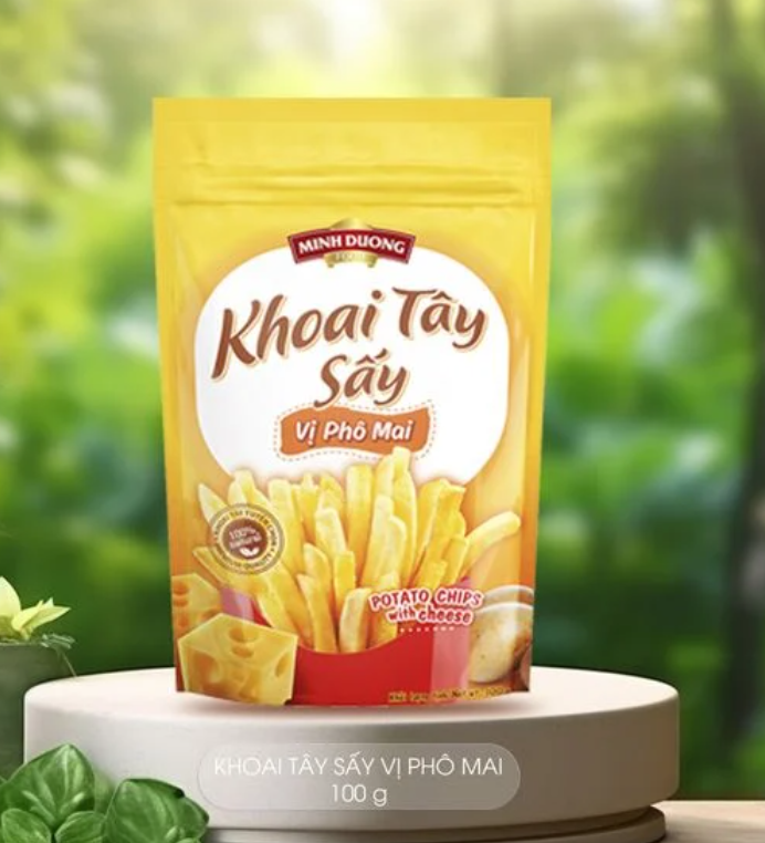 Khoai tây sấy vị phô mai Bununo 100g