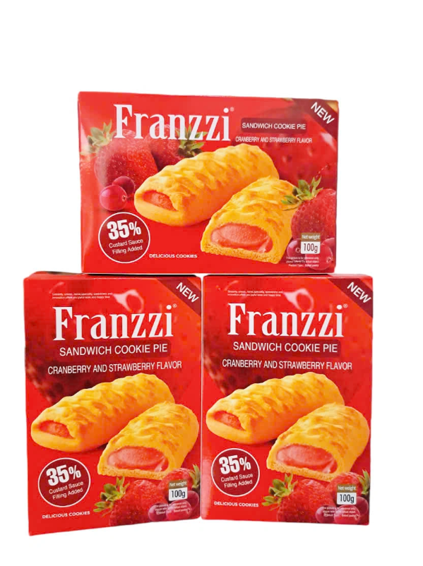 Bánh nhân vị nam việt quất và dâu Franzzi 100g