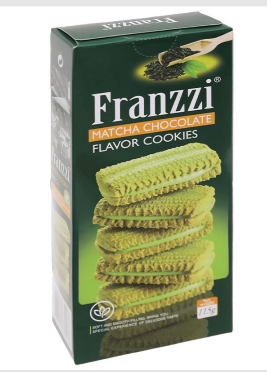 Bánh quy vị socola trà xanh Franzzi 115g