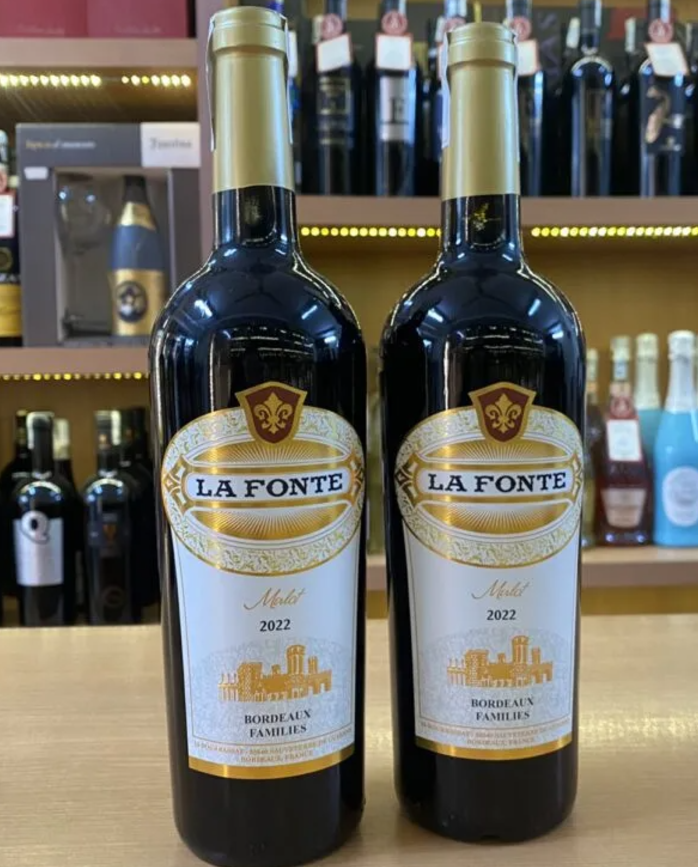 Rượu vang Pháp La Fonte Merlot 2022 13.5%vol 750ml