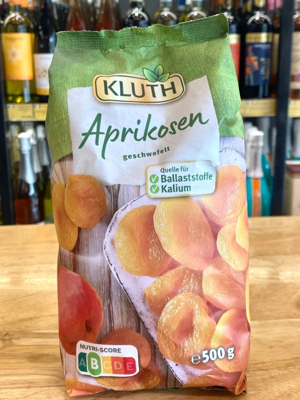 Mơ vàng sấy khô Kluth Đức 500g
