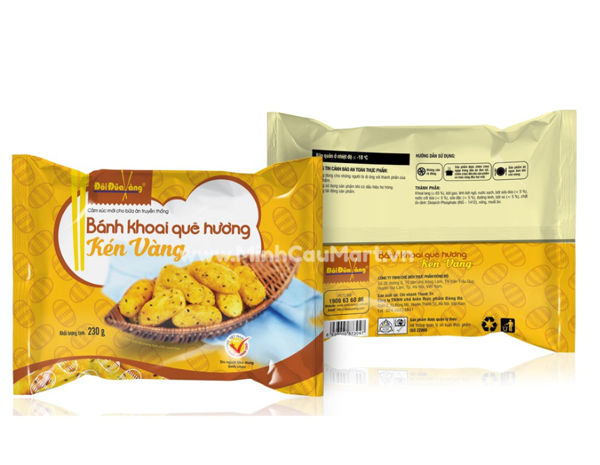 Bánh khoai lang kén Đôi Đũa Vàng quê hương 230g