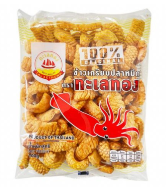 Snack mực vị truyền thống Talaethong Thái Lan 100g