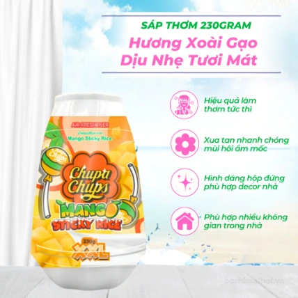 Sáp thơm Chupa Chups hương xoài 230g Thái Lan
