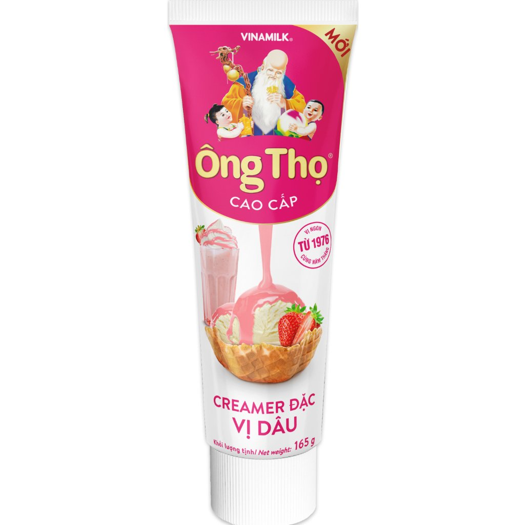 Sữa đặc Ông Thọ cao cấp Vị Dâu 165g