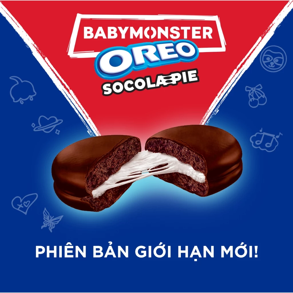 Bánh Oreo socola-pie nhân dẻo 336g