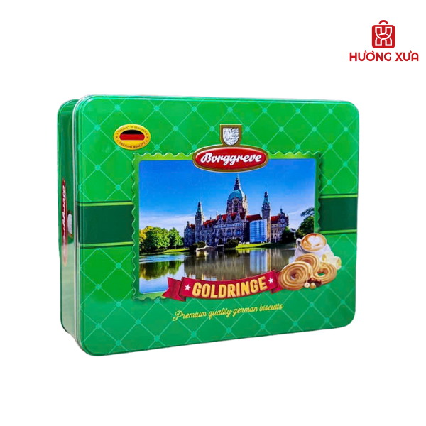 Bánh quy bơ giòn Borggreve Goldringe Ý 800g
