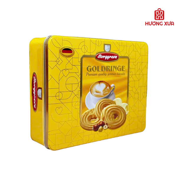 Bánh quy bơ giòn Borggreve Goldringe Ý 800g