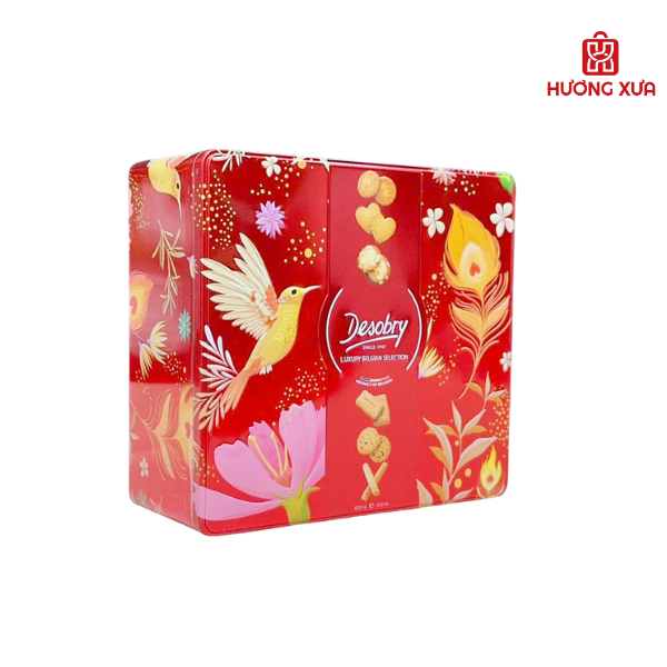 Bánh quy tổng hợp 6 loại Desobry Luxury Selection Bỉ 600g
