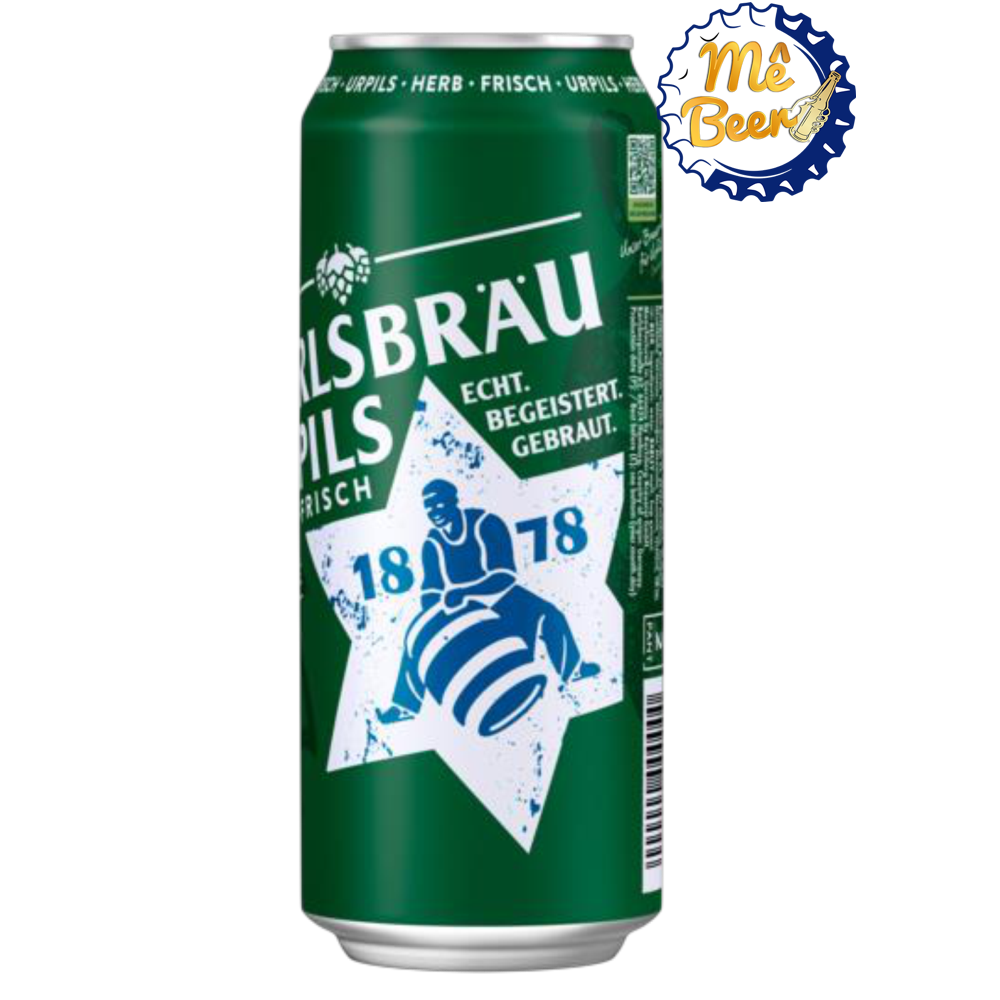 Bia Karlsbrau Urpils Đức 4.8%vol 500ml