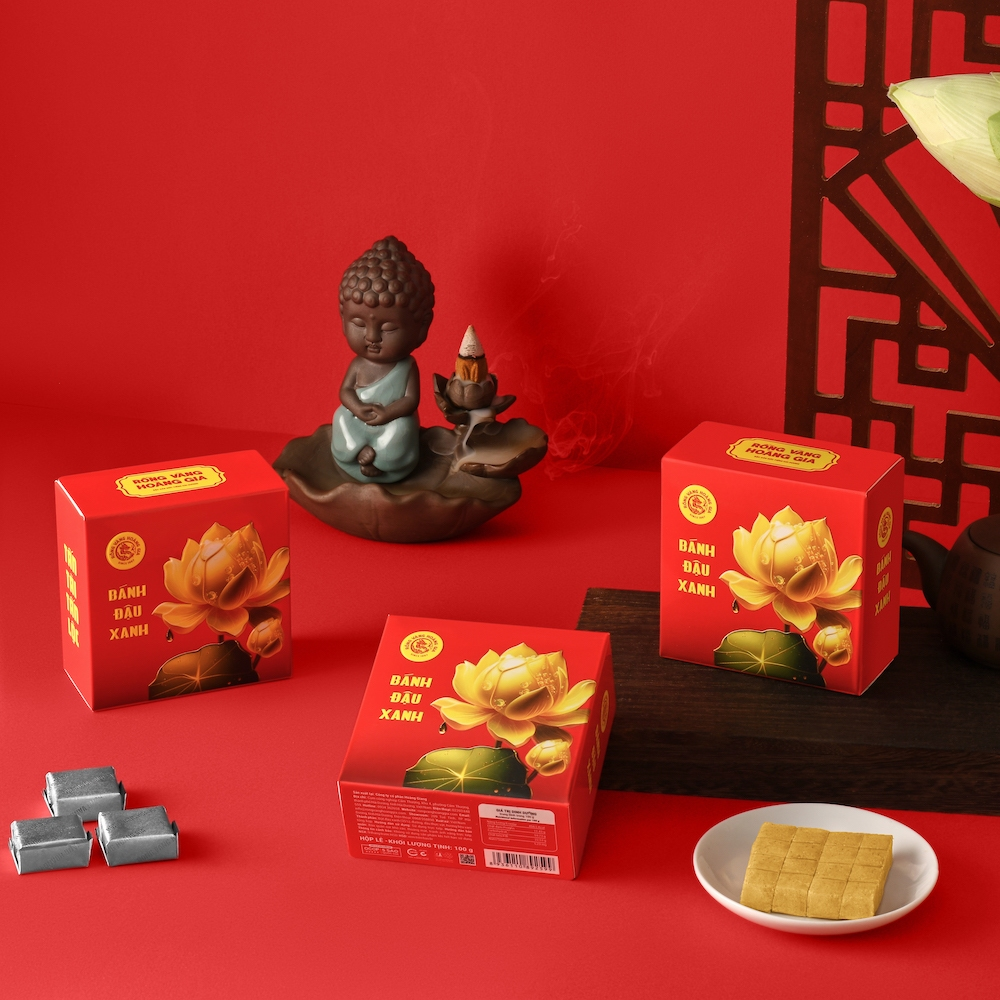 Bánh đậu xanh Rồng Vàng Hoàng Gia lễ 100g