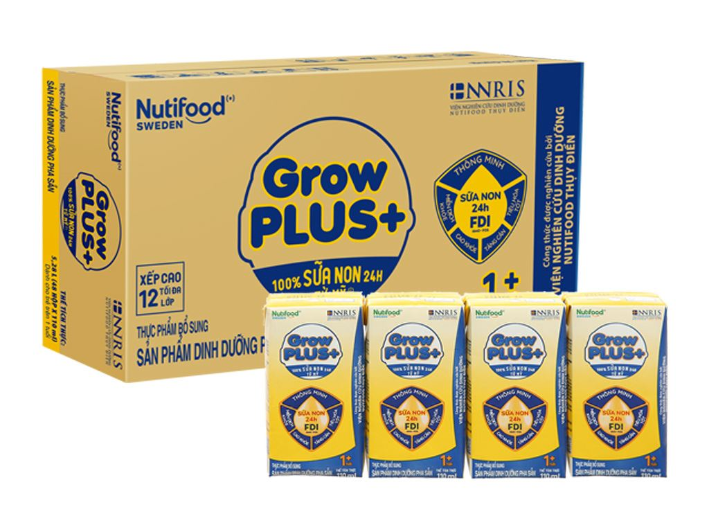 Sữa Nutifood Grow Plus+ Sữa Non 24h FDI 110ml