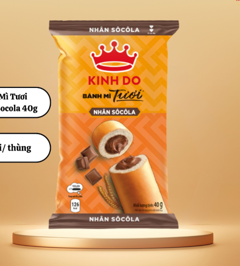 Bánh mì tươi Kinh Đô nhân socola 40g