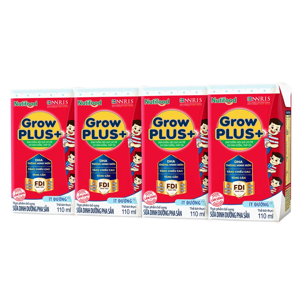SPDD pha sẵn GrowPlus+ ít đường 110ml