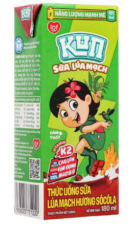 SK sữa kun Socola lúa mạch 180ml*48 hộp