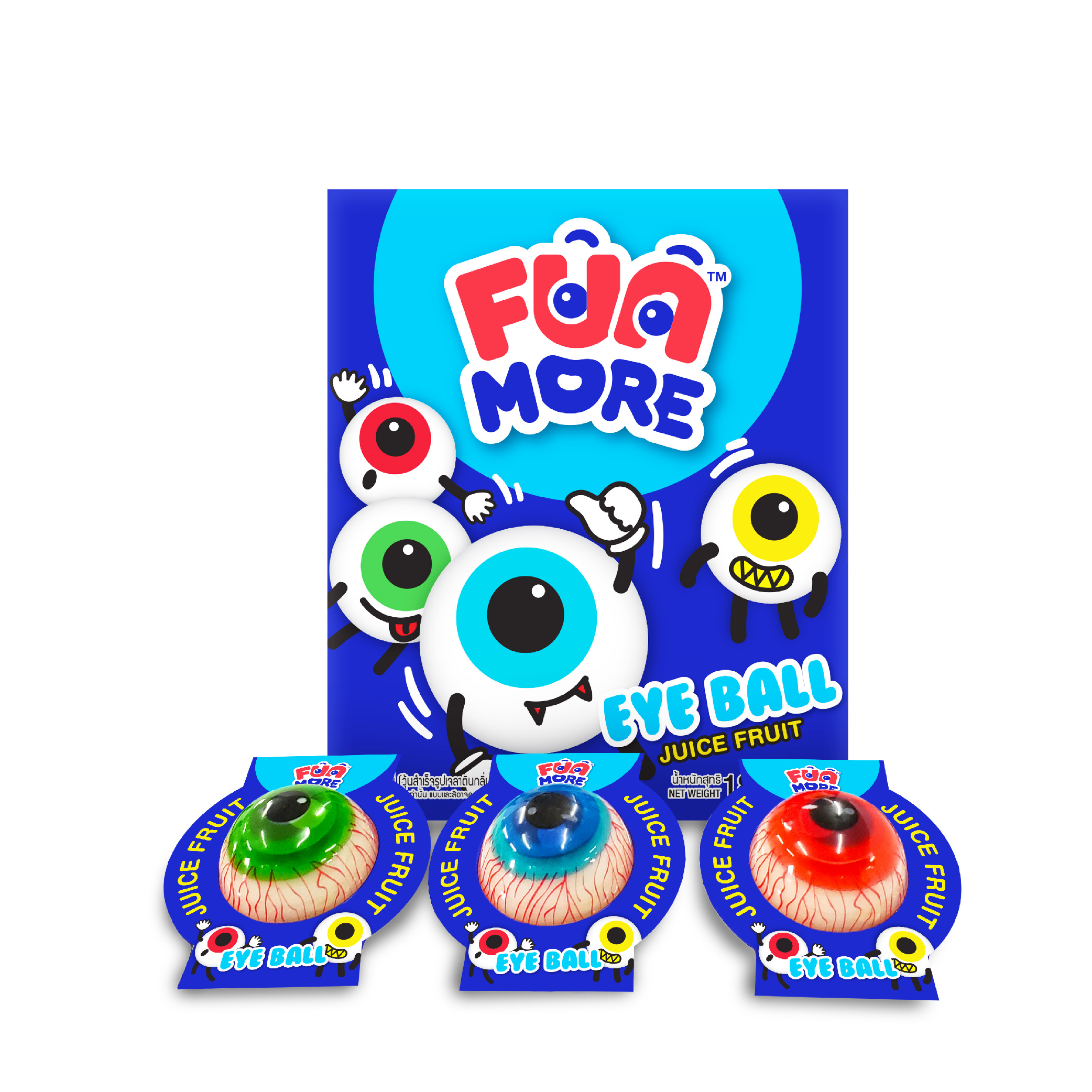Kẹo dẻo mắt nhân chua Funmore Thái Lan 18g