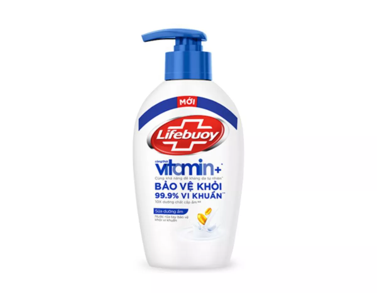 Nước rửa tay Lifebuoy dưỡng ẩm mềm mịn 450g