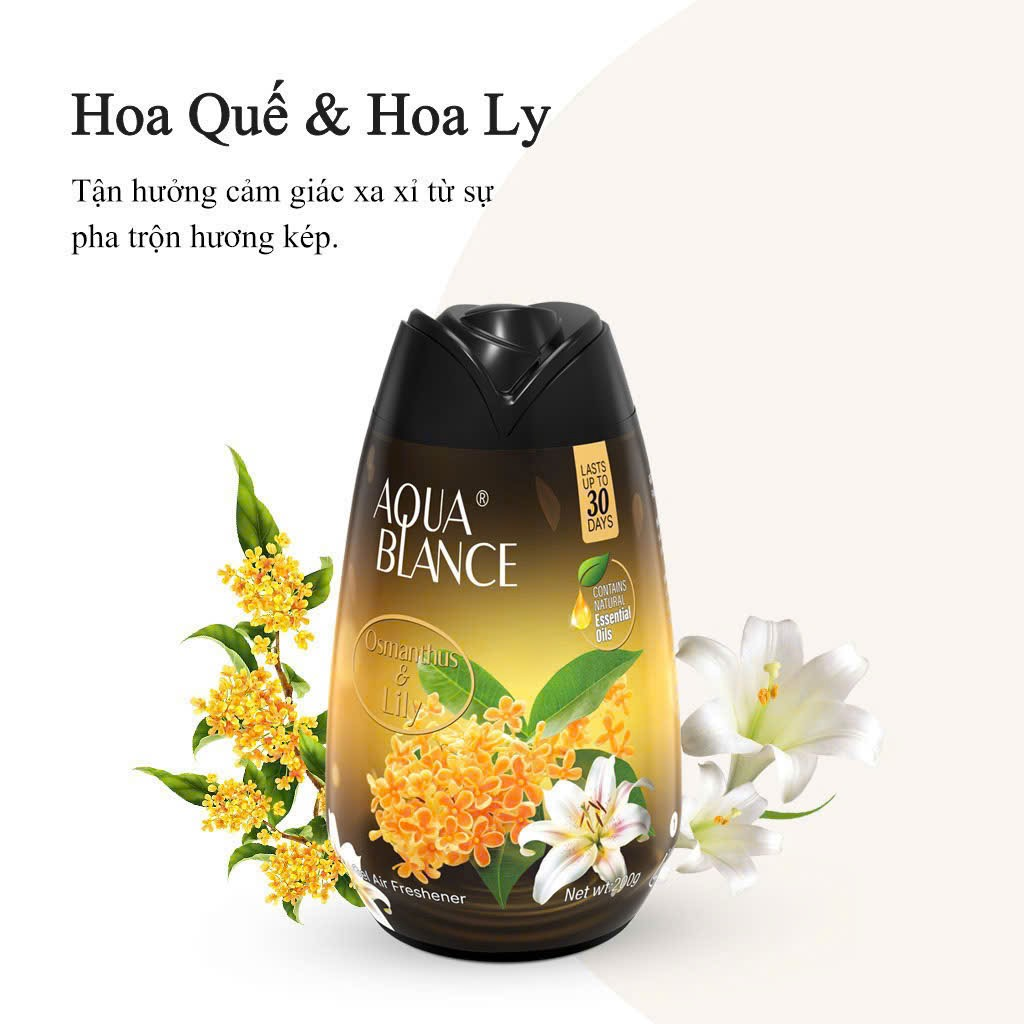 Sáp thơm khử mùi Aqua Blance hương Lily Singapore 200g