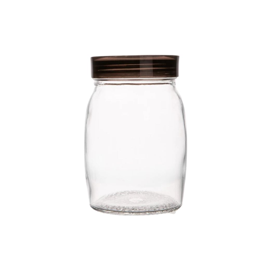 Hũ thủy tinh Deli nắp nhựa tròn 500ml