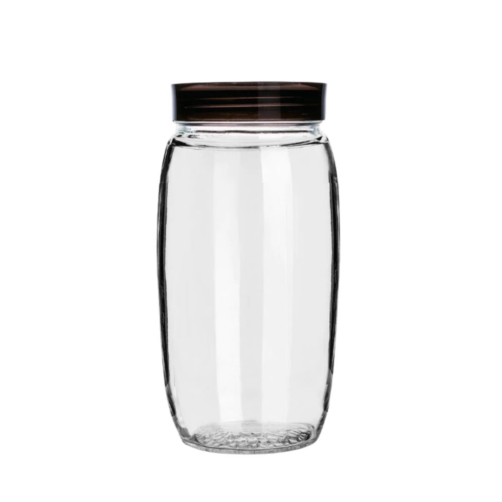 Hũ thủy tinh Deli nắp nhựa tròn 1,8L