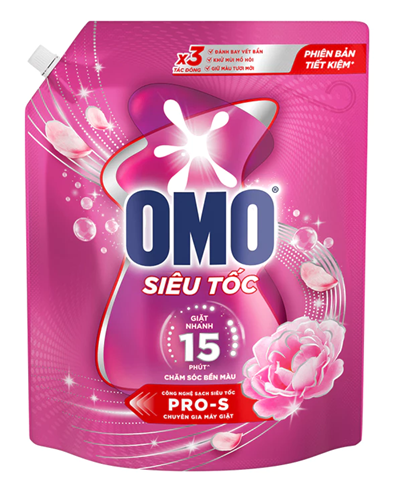 Nước giặt OMO siêu tốc chăm sóc bền màu 3.4kg