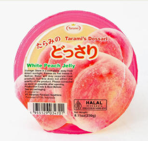 Thạch hủ Tarami Dosairi vị đào trắng 230g
