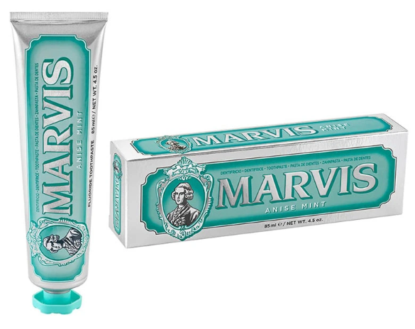 Kem đánh răng Marvis Anise Mint ngừa sâu răng hương bạc hà hoa hồi rừng 85ml Ý