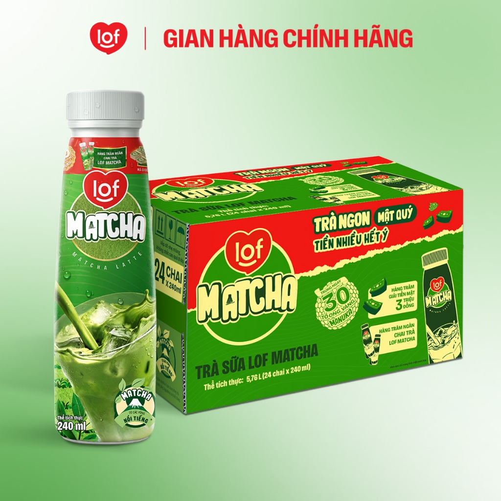 Trà sữa Lof matcha 240ml