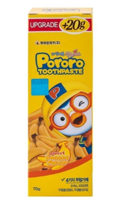 Kem đánh răng Pororo Hàn Quốc vị chuối 70g
