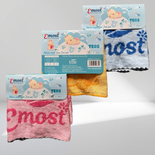 Khăn mặt trẻ em Emost Organic 28*30cm