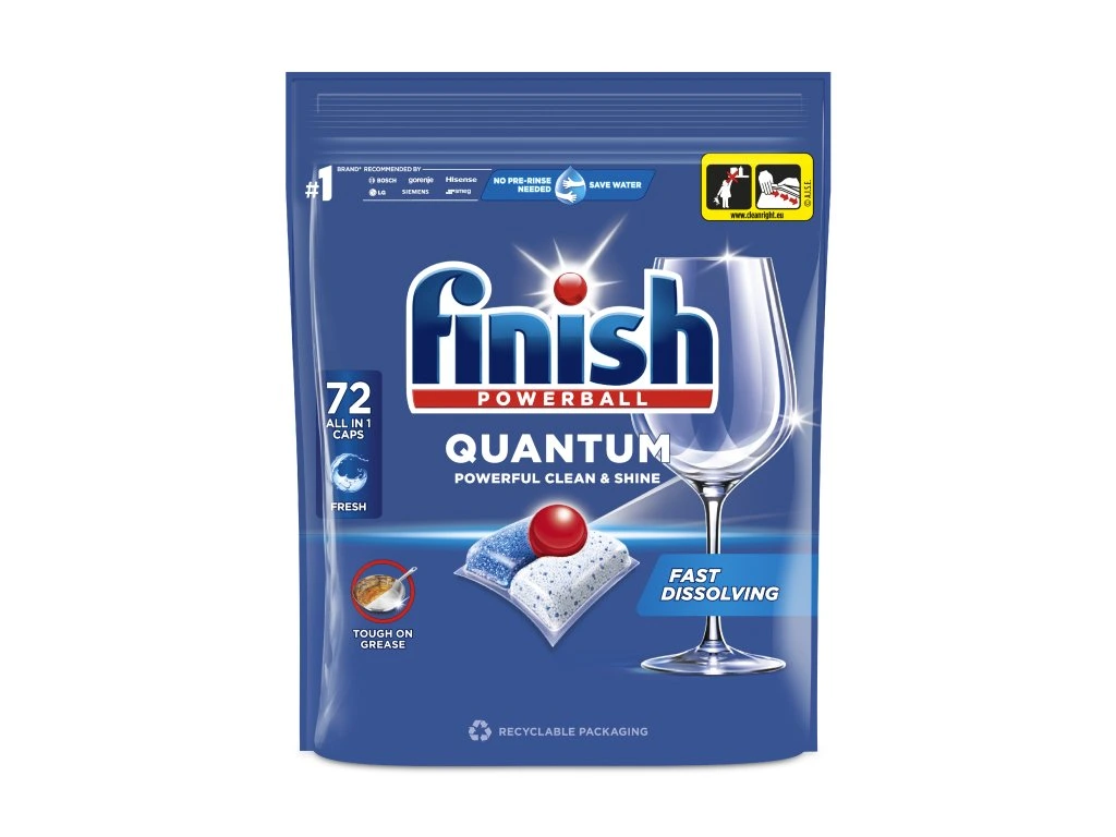 Viên rửa bát Finish Quantum All in one 72 viên