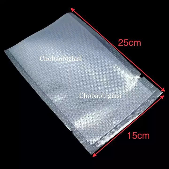 Set 25 Túi hút chân không 1 mặt nhám size 15x25cm