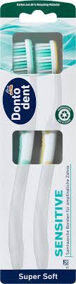Set 2 bàn chải đánh răng Dontodent Sensitive siêu mềm cho răng nhạy cảm Đức