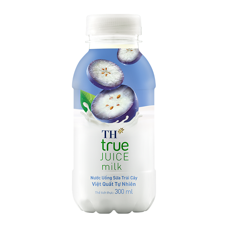 Nước uống sữa trái cây việt quất tự nhiên TH True juice milk 300ml