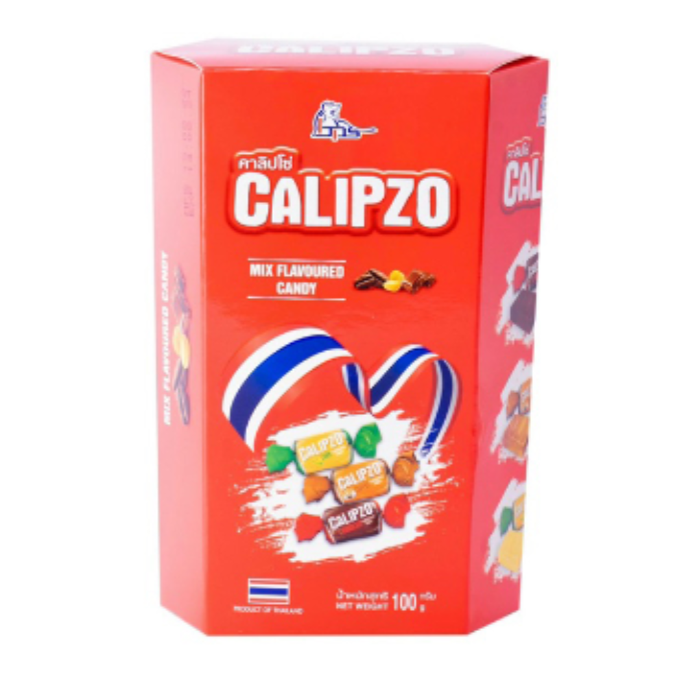 Kẹo Calipzo Mix hình lục giác dẹt Thái Lan 100g