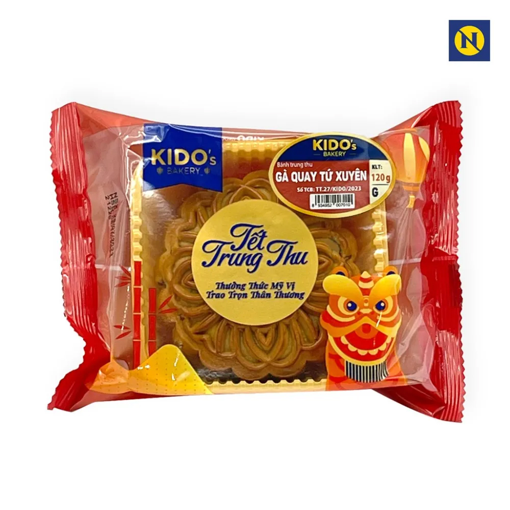 Bánh nướng Kido gà quay Tứ Xuyên 120g