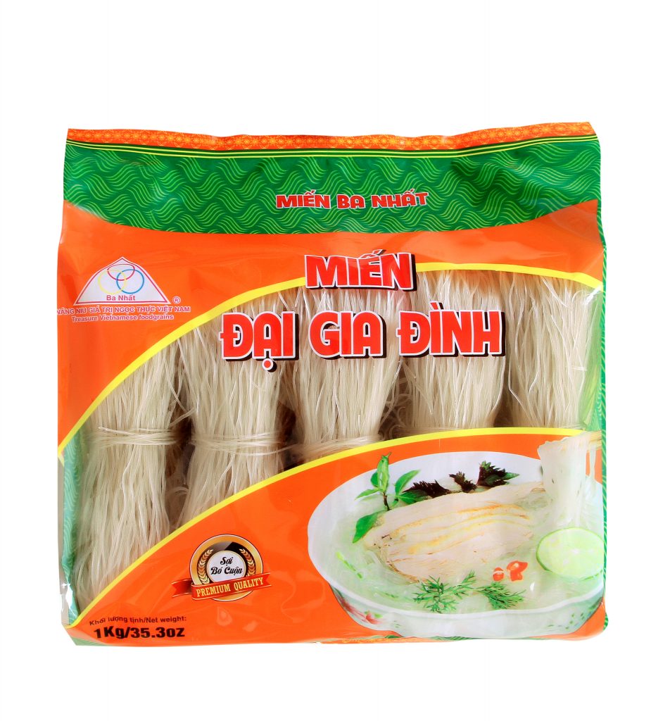 Miến đại gia đình sợi bó cuộn Ba Nhất 1kg