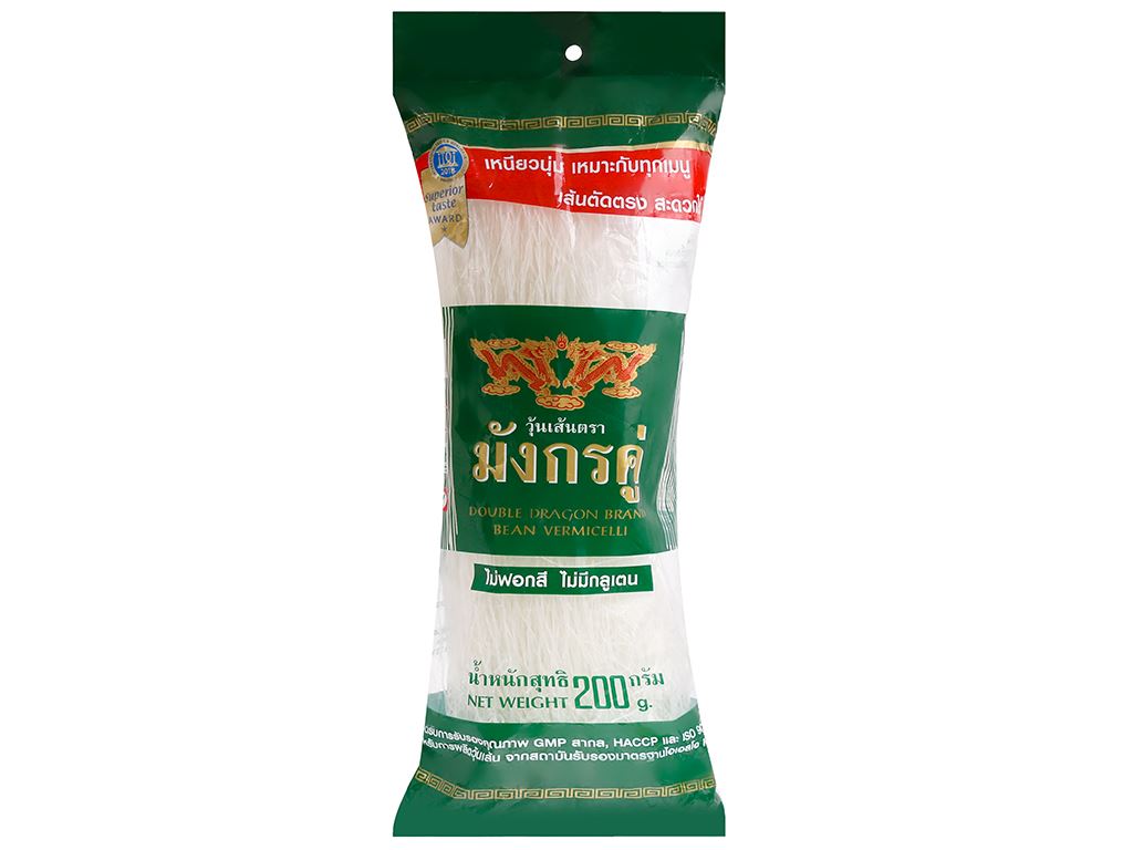Miến đậu xanh Song Long Double Dragon 200g