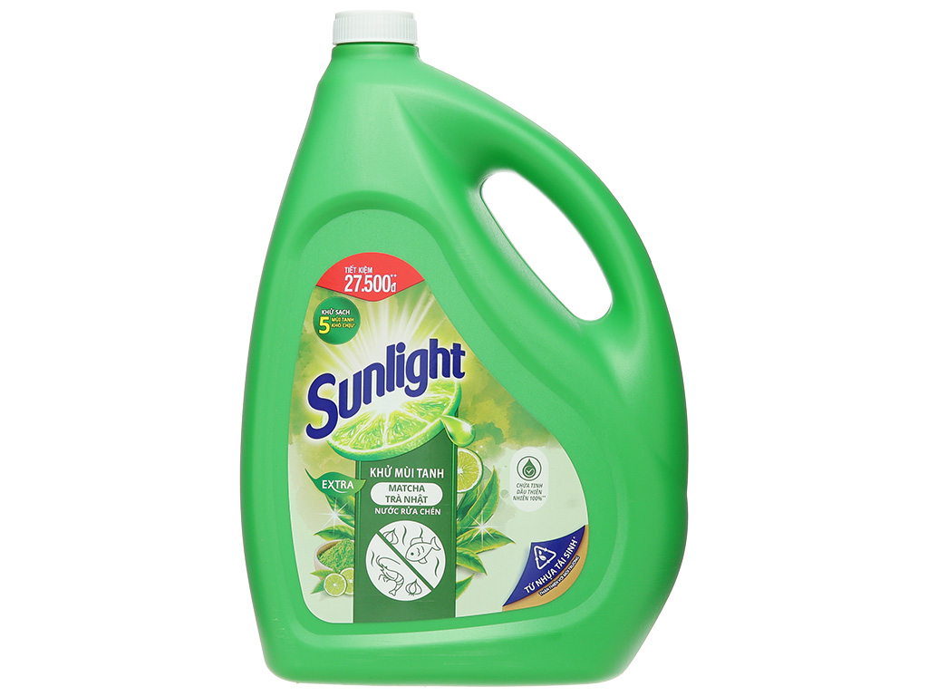 Nước rửa chén Sunlight matcha trà xanh 3,5kg