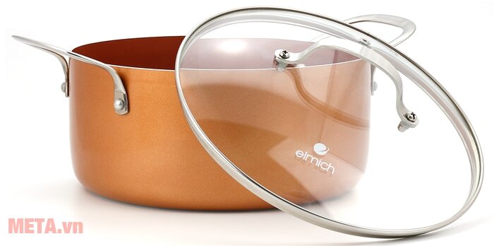 Nồi phủ sứ đáy từ Elmich Royal Classic size 24 cm EL-3700
