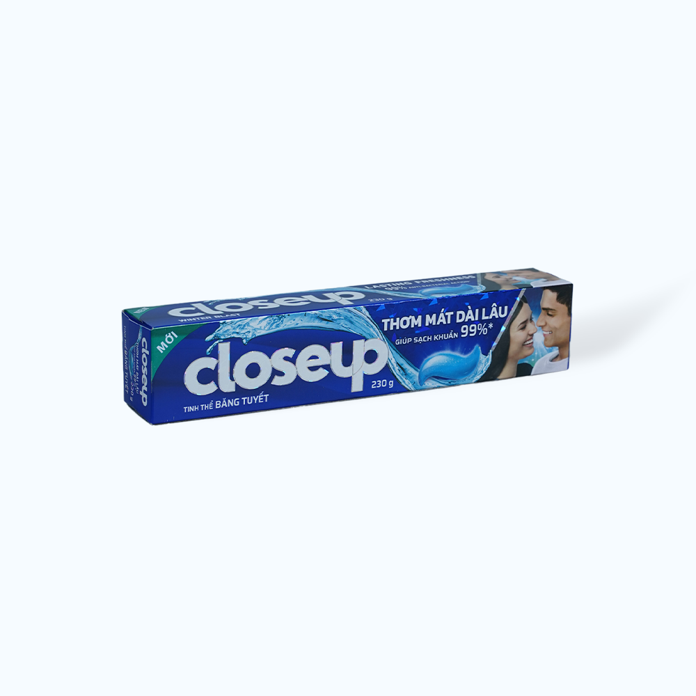 Kem đánh răng Closeup tinh thể băng tuyết, thơm mát bận tận 230g